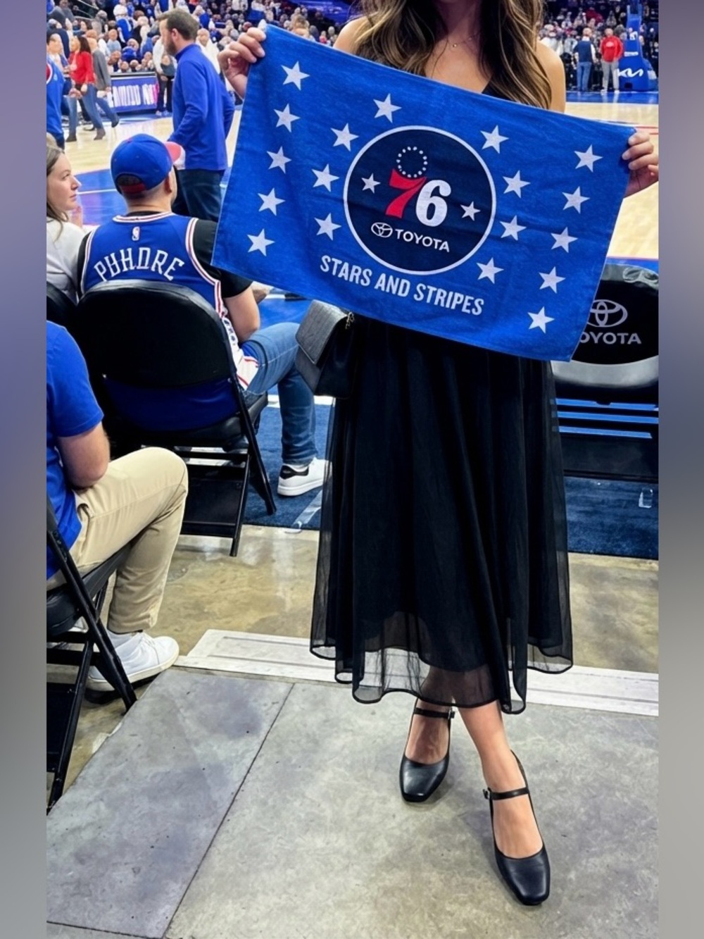 Toyota Blue '76 Stars and Stripes' Holiday Decorative Towel